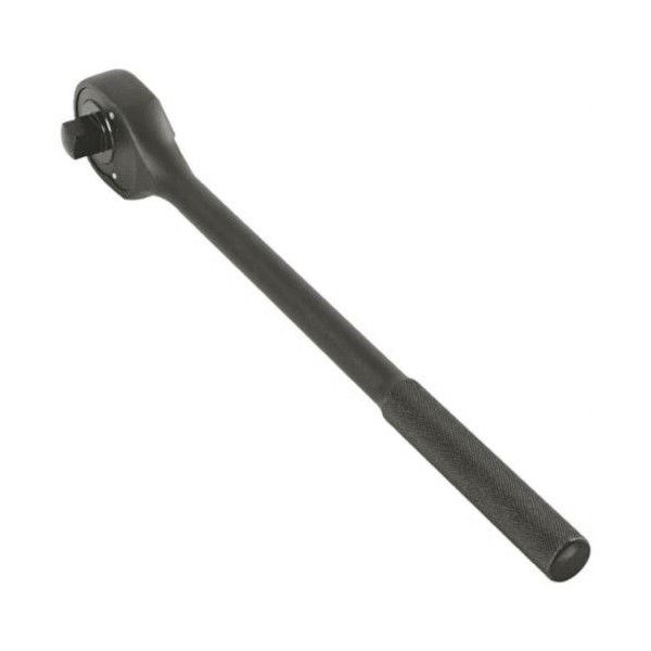 Hand Ratchet, Non-Insulated Standard Length, Measurement System: Imperial, 3/4 in Drive, 20 in Overall Length, Pear Head Shape, 15˚ Minimum Arc Swing, 24 Geared Teeth, Knurled Slip Resistant Grip/Standard Handle, Specifications Met: ASME B107.10M, Fe
