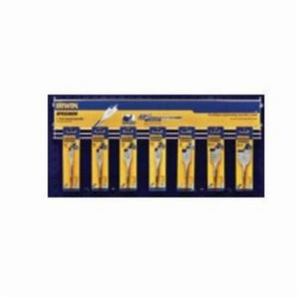 Spade Bit Merchandiser, Short, 14 Piece, Merchandiser Tool Storage Type, Yes Tool Storage Included