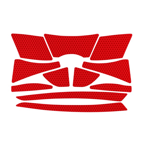 Reflective Kit, Red Legend/Background, For Use With: Cap Style Hard Hats