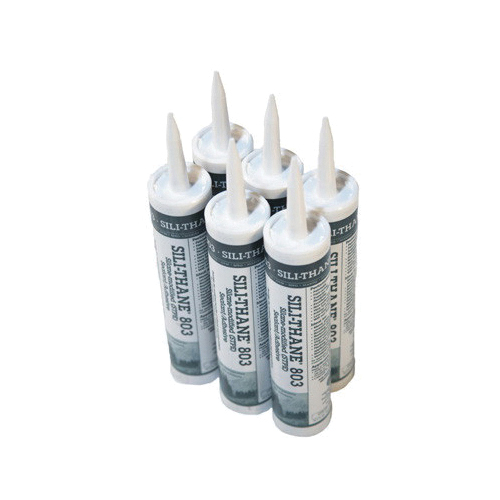 Adhesive and Sealant, Specifications: 10.3 oz Container, Adhesive Caulk, 3-1/2 in L x 6 in W x 12 in H Dimensions