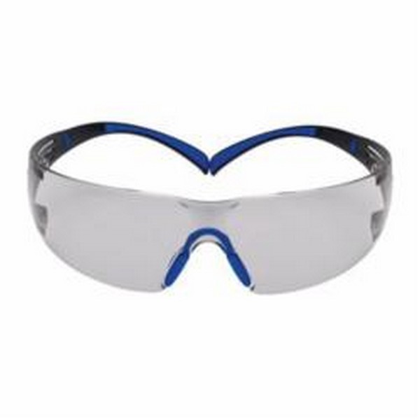Safety Glasses, Value Range, Series: 400, Universal Size, Scotchgard™ Anti-Fog Lens Coating, Indoor/Outdoor Gray Lens, Frameless, Plastic Frame, Polycarbonate Lens, Yes % UV Protection, Pressure Diffusion Temple, Specifications Met: ANSI Z87.1-2015