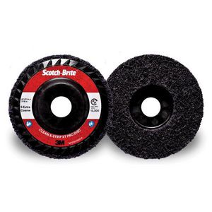 Non-Woven Abrasive XT Pro Disc, Clean and Strip, 4-1/2 Inch Diameter Disc, Type 27 Attachment, Extra Coarse Grade, Silicon Carbide Abrasive, Fiber Backing, 13300 RPM Maximum