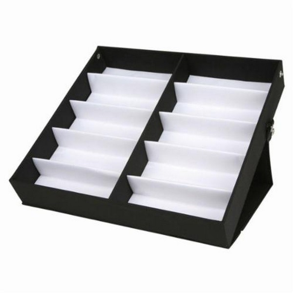 Eyewear Display, For Use With: Show Displays and Sales Travel, 10 Pair Capacity, Black