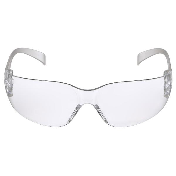 Safety Eyewear Anti-Scratch, Wraparound Frame, Polycarbonate Frame, Standard Temple, Specifications Met: CSA Z94.3