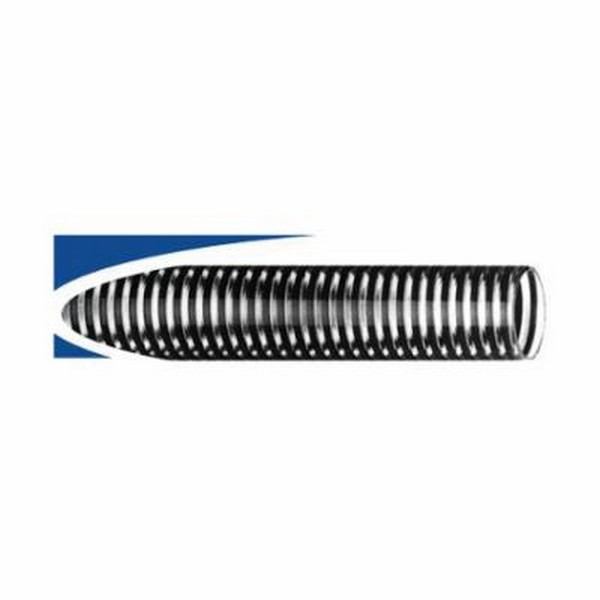 Water Suction and Discharge Hose, 1 in Nominal, 1.26 in OD, 100 ft Length, 106 psi Working, 0 to 158 deg F, Pliovic® Tube, Clear