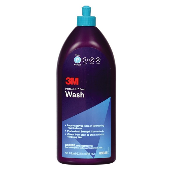 Boat Wash, 1 qt Container, Bottle Container, Liquid Form, Bright Yellow, Clean Smell/Pleasantly Fruity/Sweet Odor/Scent