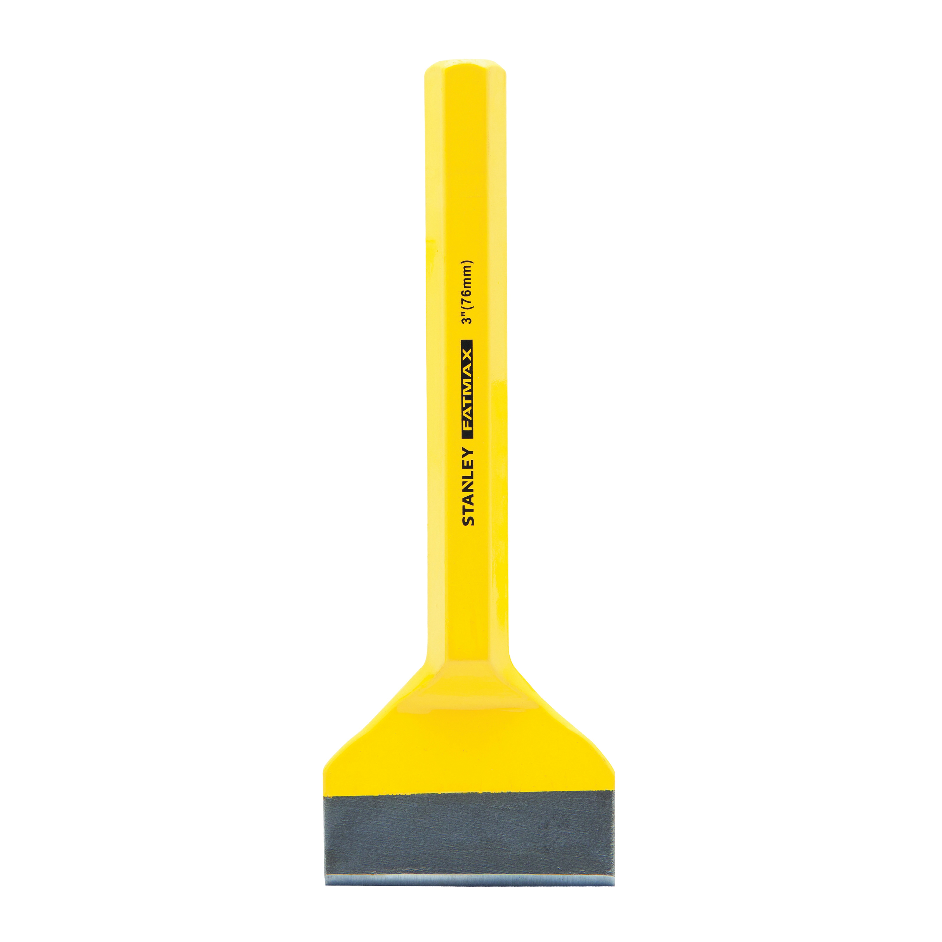 Brick Set, Flat Tip, 3 in Blade Width, 7-1/2 in Overall Length, Steel Handle, CRV, Powder Coated