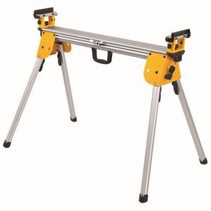 Miter Saw Stand, Heavy Duty, For Use With: Miter Saw, 5 in W Work Surface, 500 lb, 100 in W x 32 in H Extended, 44 in W x 8 in H Folded, Silver