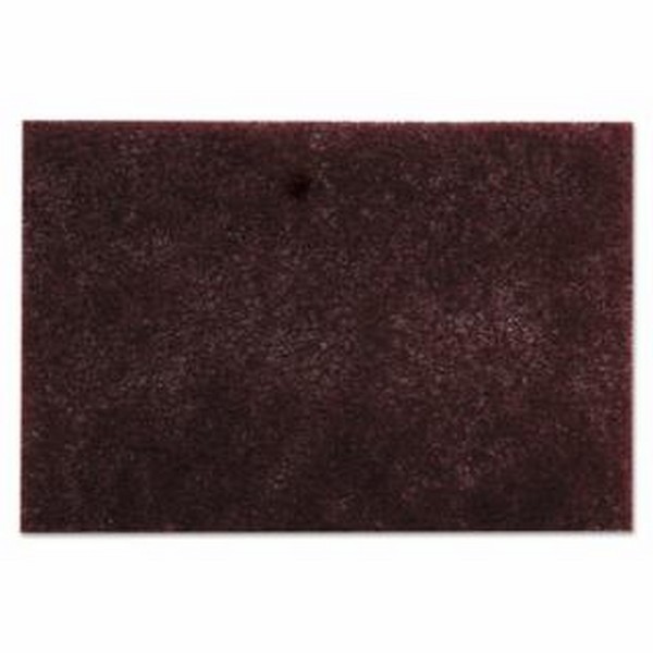 Hand Pad, 6 Inch Width, 9 Inch Length, Very Fine, Aluminum Oxide, Maroon, 20/Box