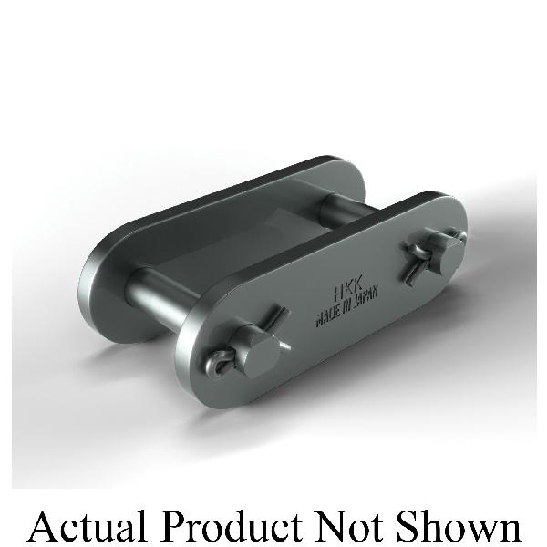 Conveyor Connecting Link, Double Pitch Spring Clip, C2060H Chain, 1-1/2 in Pitch, 0.234 in Pin Dia, 0.67 in Link Plate Height, 1/8 in Link Plate Thickness