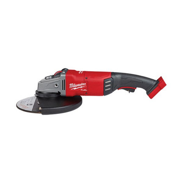 M18 Cordless Angle Grinder, Large, Bare Tool/Kit: Bare Tool, 7 in, 9 in Wheel Diameter, 5/8 in Arbor/Shank, 6600 RPM Speed, 18 V, Lithium-Ion Battery, 12 Ah Battery, Glass Filled Nylon Housing Material, Black/Red, Trigger Switch, 22.31 in W x 3.4 in