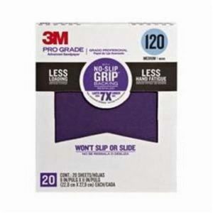 Sanding Sheet, 11 in Length, 9 in Width, 120 Grit