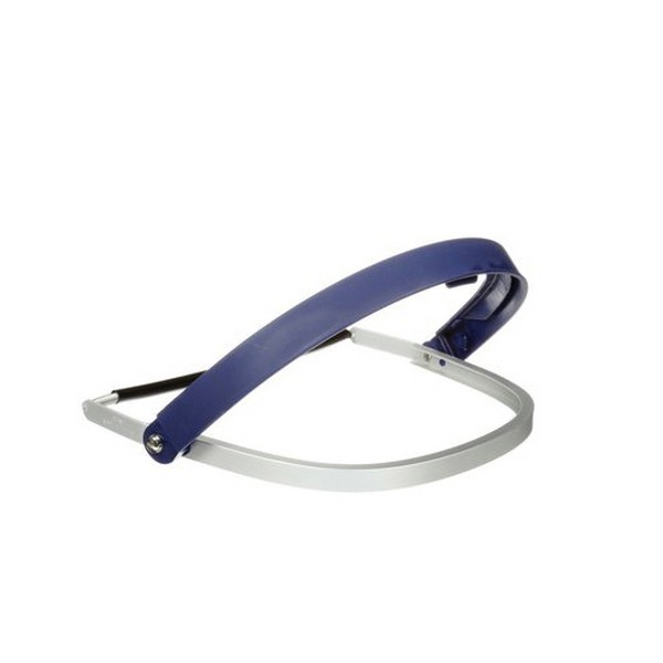 Headgear, Blue, Aluminium, For Use With: Faceshield Attachment/Hard Hats/Hardhat Attachment/Ratchet Suspension/W Series Faceshields