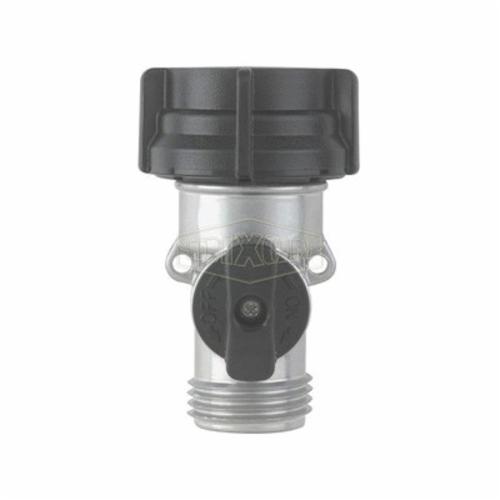 Shut-Off Valve, Straight, Garden Hose Thread, 60 psi, 160 °F, Zinc Body, Powder Coated, 2-3/32 Inch Length x 1-9/32 Inch Width