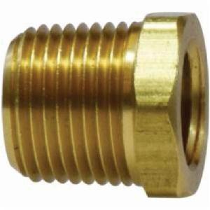 Bushing, Hex Head, Fitting/Connector Type: Bushing, 1 x 1/4 Inch Nominal, MNPT x FNPT, 1.37 Inch Hex, 1.15 Inch Length, 1000 to 1200 psi, Brass, -65 to 250 °F, Import