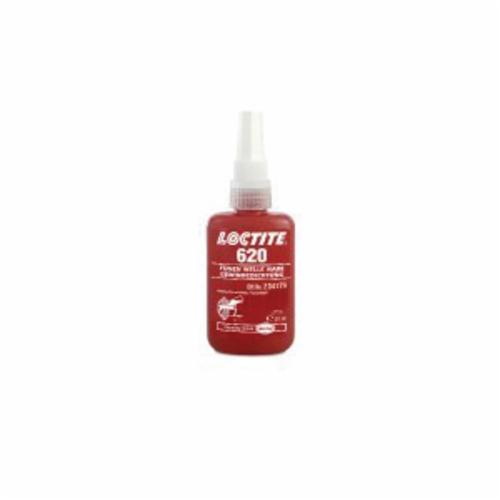 Retaining Compound, 1-Part High Temperature, Series: 620™, Bottle, 10 mL, Green, Mild, -65 to 450 deg F, 1.16 Specific Gravity, <gt/>199.94 deg F Flash, 2.24 g/L VOC, Flammability: 1, 3495 psi Shear Strength