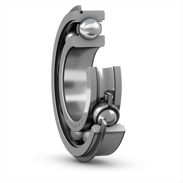 Deep Groove Ball Bearing, 85 mm Inside Diameter, 130 mm Outside Diameter, 22 mm Width, Open, Snap Ring, Steel