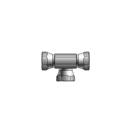 Hydraulic Tee, SAE to SAE, Series: G60, 1/2-14 Nominal, Female NPSM Swivel, Import