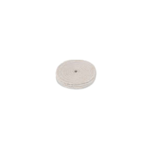 Buffing Wheel, Spiral Sewn, For Use With: Grinders, 1/4 in W Face, 1/2 in Bore Size, Cotton, 6 in Dia
