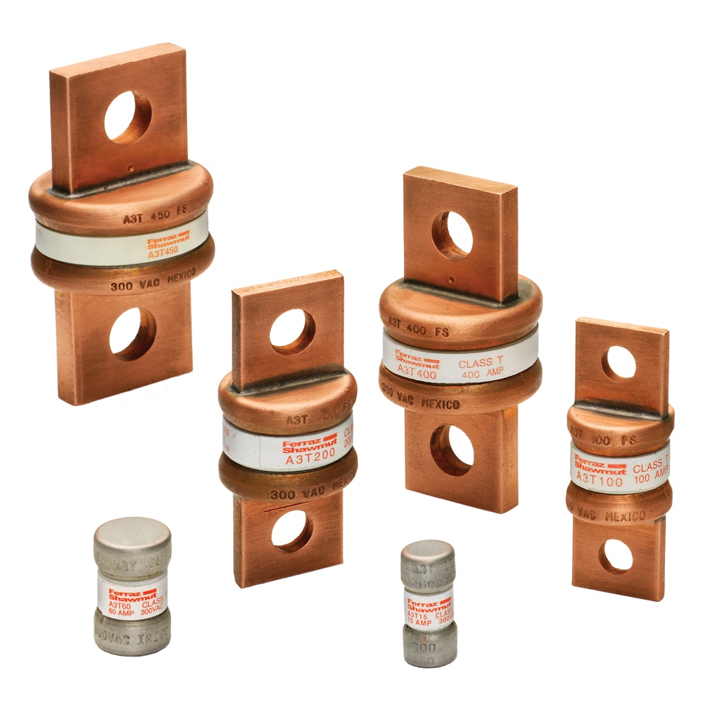 Fast Acting Fuse, Current Limiting Low Voltage, Series: A3T, Indicating/Non-Indicating: Non-Indicating, Rejection/Non-Rejection: Non-Rejection, 40 A, 300 VAC/160 VDC, 50/200 kA Interrupt, Class: T, Ferrule Terminal, Clip Mount, Cylindrical Body, Single Element, Fiber, 0.56 in Dia x 0.88 in L Body Size