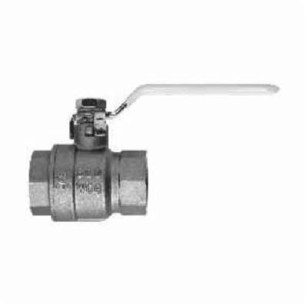 Ball Valve, 1/4 Inch Nominal, FNPT, 600 psi WOG, 150 psi WSP, -22 to 302 °F, Full Port, Media: Cold Water, Oil, Gas and Saturated Steam, Polished Chrome Brass Ball, Forged Brass Body, Brass Stem/PTFE Ball Seat Trim, PTFE Stem Seal, 1.27 Inch Height x 1.75 Inch Width, Import