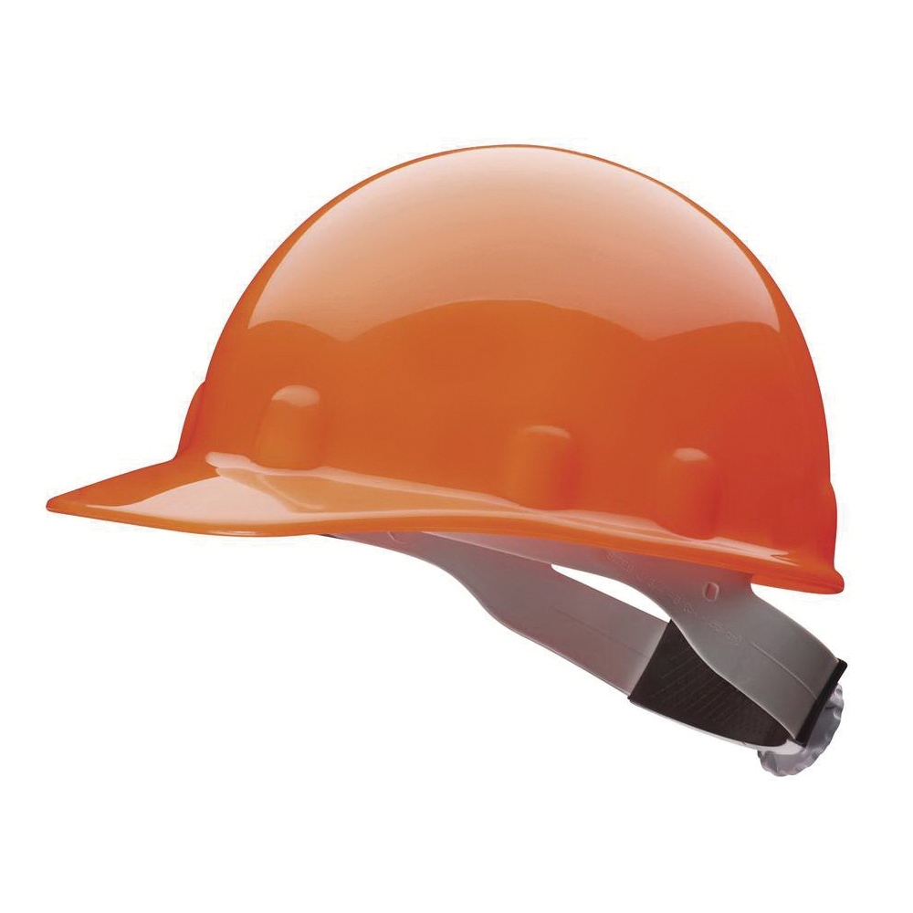 Hard Hat, Cap Style, Series: E2, Unisex Size, Hi-Viz Strong Orange, Thermoplastic, 8-Point SwingStrap™ Suspension, ANSI Electrical Class Rating: Class C, E and G, ANSI Impact Rating: Type I, Ratchet Adjustment