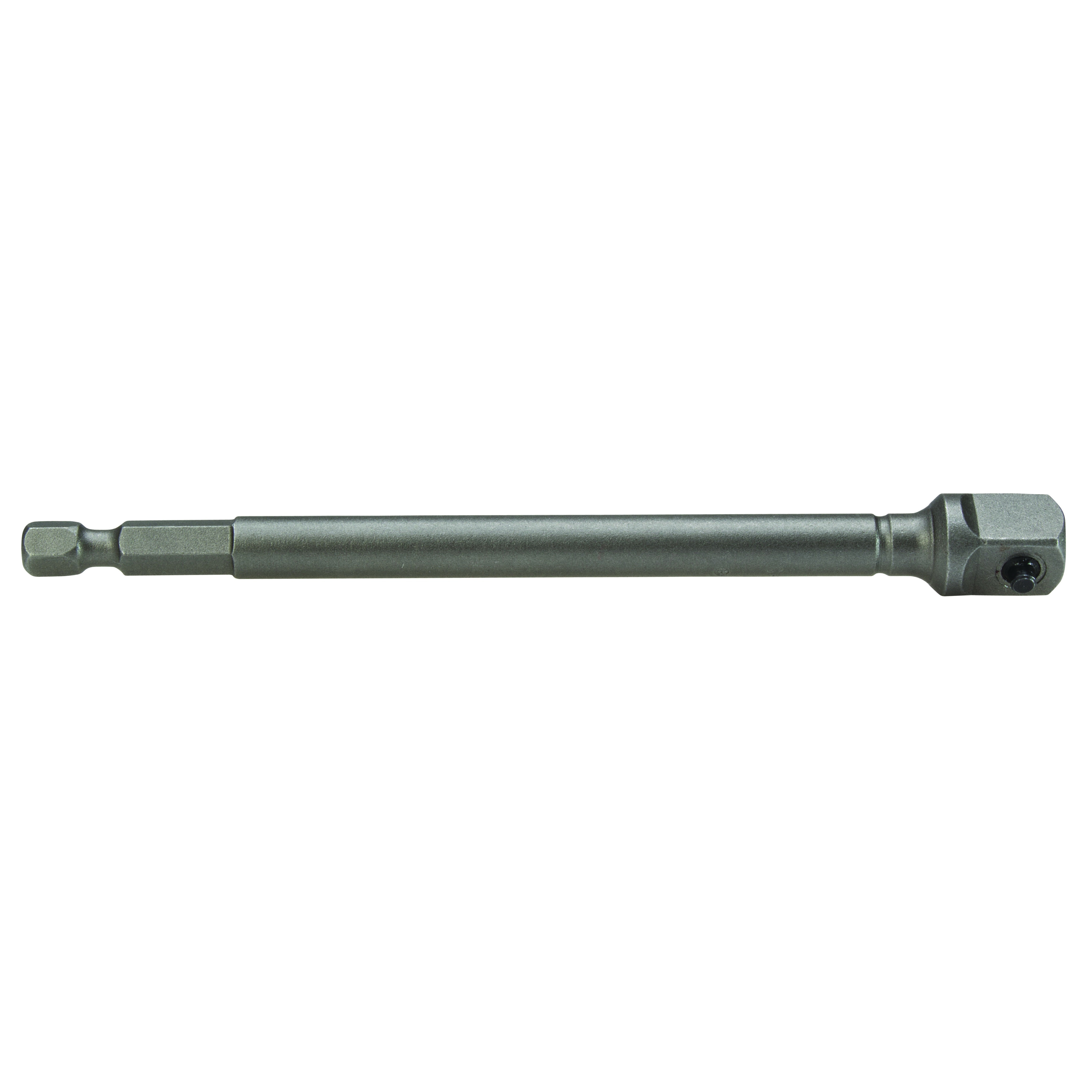 Drive Adapter, No Impact Rated, Measurement System: Imperial, Hex x Square Drive, 1/4 x 3/8 in Drive, 4 in Overall Length, Pin Locking, High Carbon Alloy Steel, Oiled