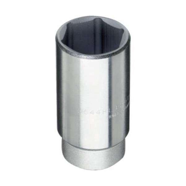 Socket, Deep Length, No Impact Rated, Measurement System: Imperial, Square Drive, 3/4 in Drive, 1-1/16 in Socket, 3-1/2 in Overall Length, 11/16 in Opening Depth, 1-7/16 in Drive End Width, 1-9/16 in Socket End Width, Ball Locking, 6 Points, 2-9/16 i