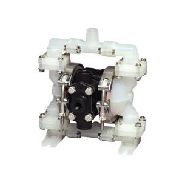 Diaphragm Pump, Air Operated, 4 GPM, 1/4 in Inlet, 1/4 in Outlet, 125 psi Maximum, 1/4 in Air Inlet, PTFE Diaphragm, Poly Body