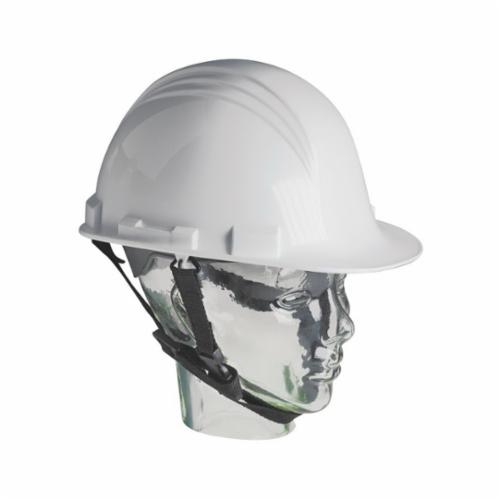 Chinstrap, 4-Point Adjustable, 4 Mounting Points, Polyethylene, Black, For Use With: A89 Hard Hat