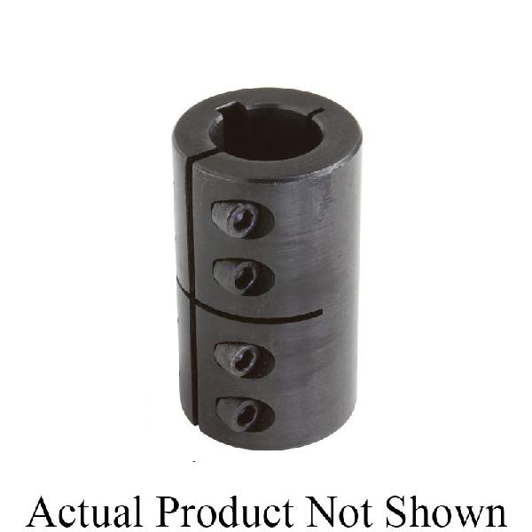 Clamping Coupling, 1-Piece Industry Standard, Series: MISCC, 20 mm Bore, 42 mm OD, 65 mm Overall Length, 76 in-lb Torque, Stainless Steel, Plain