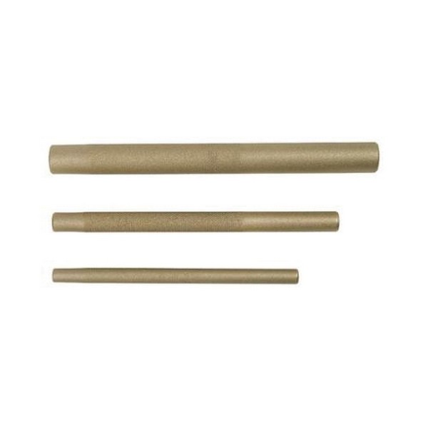 Punch Set, 3/8 to 3/4 in Punch, 8 in Overall Length, 3 Punches, 3 Piece, Drift, Set Contents: J25TR53C Pouch, J9634B Brass Drift Punch, J9612B Brass Drift Punch and J9638B Brass Drift Punch, Brass