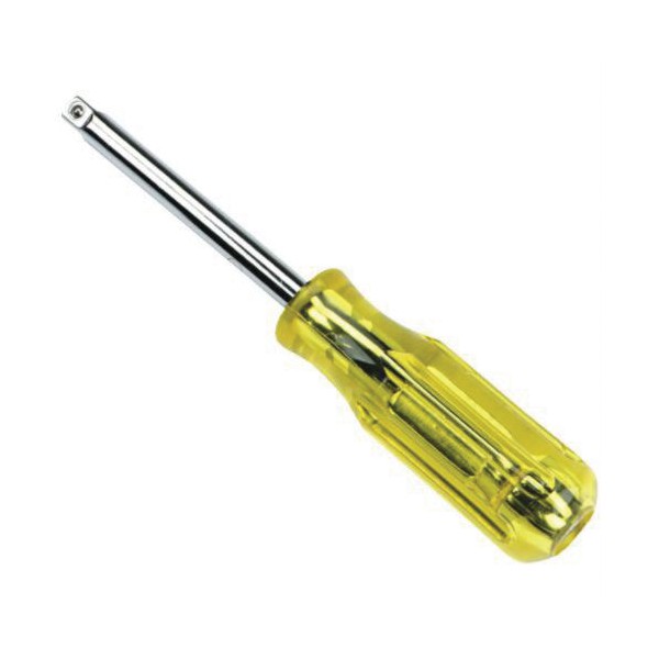 Socket Driver, Standard Length, 1/4 in Drive, 6 in Overall Length, Steel, Full Polished
