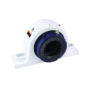 Pillow Block Spherical Roller Bearing Unit, Heavy Duty Solid Block Type E, 1-1/2 in Bore, 4.69 to 6.5 in Bolt Center-to-Center Length, 2.13 in Base to Bore Centerline, 7.88 in Overall Length, 2.88 in Overall Width, 3.98 in Overall Height, Two-Bolt Ba