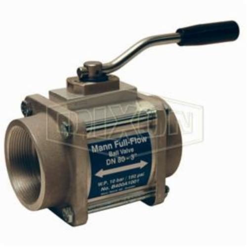 Ball Valve, 1-Way, 2 Inch Nominal, FNPT, 150 psi, Full Port, Aluminum Body, FPM Softgoods