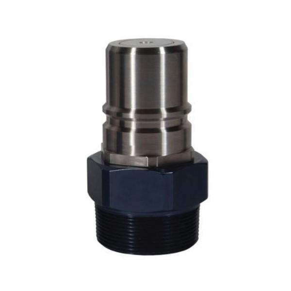 Diesel Fuel Receiver, Receiver Fitting/Connector, 2 Inch Nominal, FNPT End Style, Anodized Aluminum/Stainless Steel