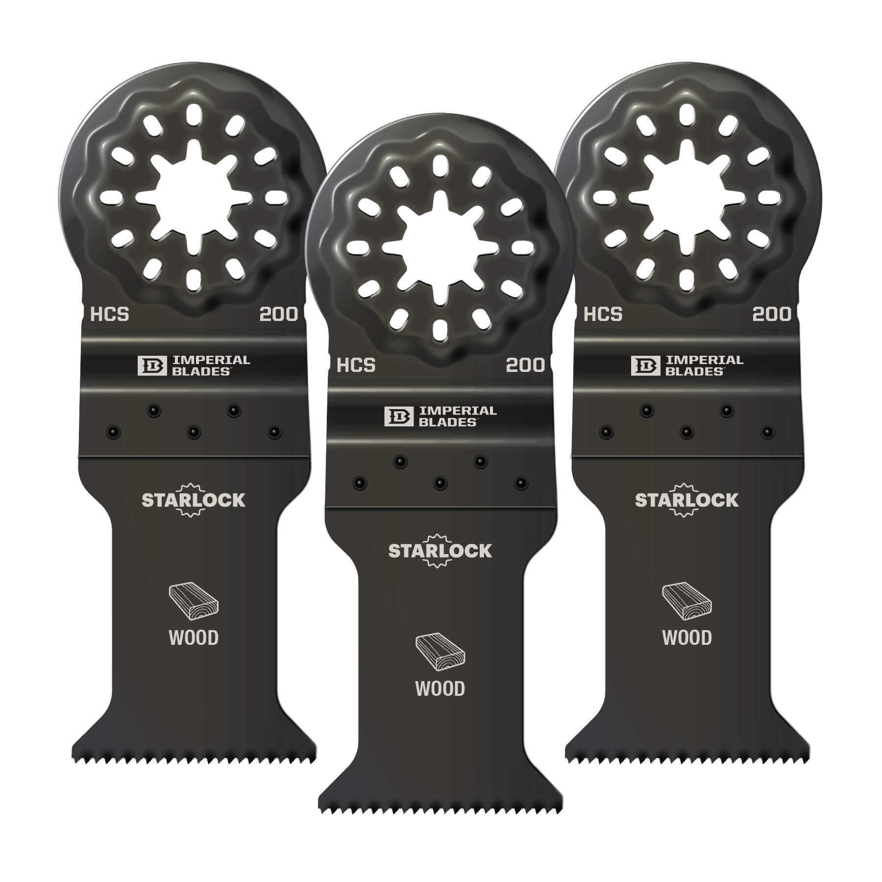 Wood Blade, Standard, For Use With: Bosch and Fein Imperial STARLOCK™ Multi-Tool, Milwaukee, Ridgid, Makita, Rockwell Non-Imperial STARLOCK™ Multi-Tool, Specifications: 1-3/8 in, High Carbon Steel, Black