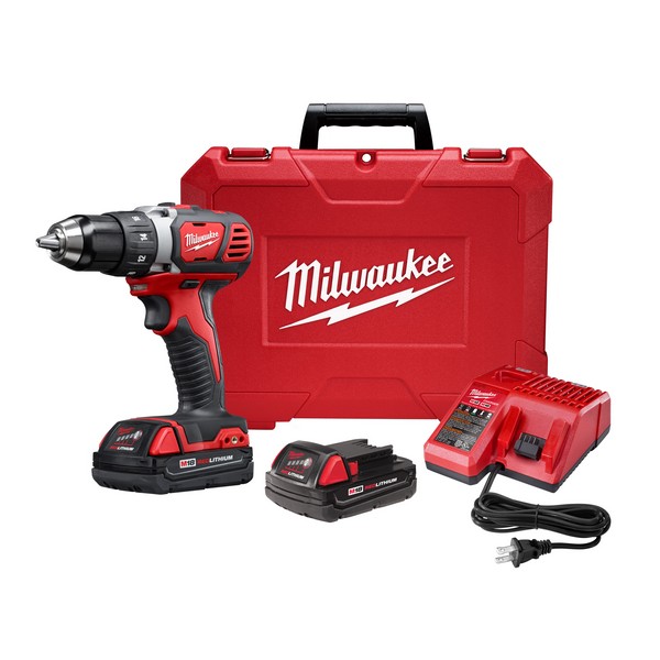 Cordless Drill/Driver Kit, 1/2 in Chuck, Keyless/Metal Single Sleeve Ratcheting Lock Chuck, 0 to 400/0 to 1800 RPM No-Load, 2 Speed, 500 in-lb Torque, 18 VDC, Lithium-Ion Battery, 1.5 Ah Battery, Battery Included: Yes, Metal Housing Material, Pistol
