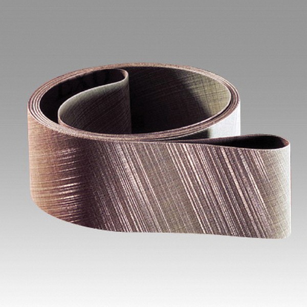 Abrasive Belt, Full Flex Film Lok Splice, Series: 307EA, 72 Inch Belt Length, 1 Inch Belt Width, A45 Grit, Aluminum Oxide Abrasive, Rayon Cloth Backing, Gray