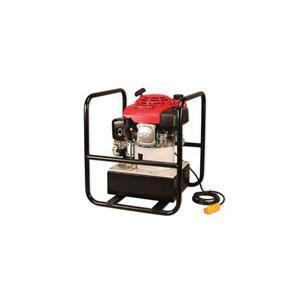 Gas Hydraulic Pump, 2-Stage 2-Speed, Series: PG120, 3 gal Reservoir, 100 psi Maximum, Engine HP: 6 hp, High Pressure Safety Relief Valve, 21-3/4 in Overall Length, 19-3/4 in Overall Width, 24-1/2 in Overall Height