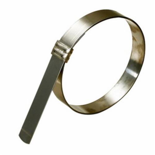 Hose Clamp, Buckle Locking Preformed, Series: Junior, 0.025 in Thickness, 17.1 in Length, 3/8 in Width, 2786 °F, Carbon Steel, Galvanized, Domestic