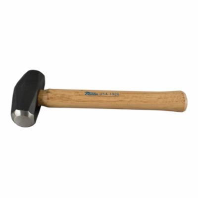 Hand Drilling Hammer, 10-1/2 Inch Overall Length, 1-9/32 Inch Face Diameter, 3 lb Head, Steel Head, 4-3/8 Inch Head Length, Wood Handle