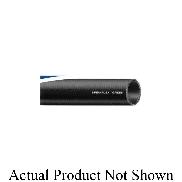 Water Discharge Hose, 2 in Nominal, 2.23 in OD, 300 ft Length, 80 psi Working, -10 to 150 deg F, PVC Compound Tube/Cover, Green