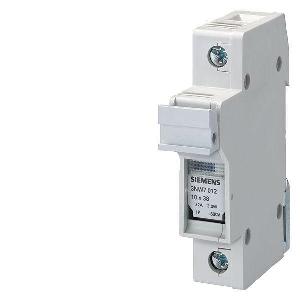 Cylindrical Fuse Holder, SZ NH1 Sealable, 690 VAC, 50 A, 1+N Pole, 10 to 6 AWG Wire, Surface Mount, 14 mm Fuse Length, 51 mm Fuse Dia, -5 to 40 °C With: Cylindrical Fuse System, Ceramic/Plastic, 90 mm H x 54 mm W x 70 mm D
