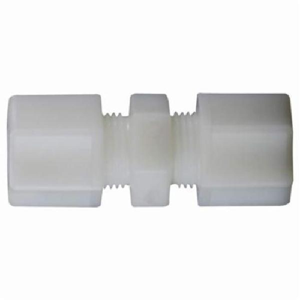 Union and Reducing Union Connector, Adapter Fitting/Connector, 1/4 Inch Nominal, Compression End Style, Nylon, White