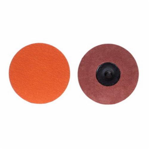 Coated Abrasive Quick-Change Disc, Heavy Duty, Series: R980P, Type TR (Type III) Attachment, 3 in Diameter Disc, Ceramic Alumina Abrasive, 50 Grit, Coarse Grade, 3-Ply Polyester Backing, Y-Weight Backing Weight, 20000 RPM Maximum