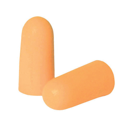 Earplug Dispensers and Refill, Uncorded, 33 dB Noise Reduction, Tapered Bullet Shape, Light Orange Plug, Polyurethane Foam Plug, Specifications Met: ANSI S3.19-1974, Disposable/Reusable: Disposable