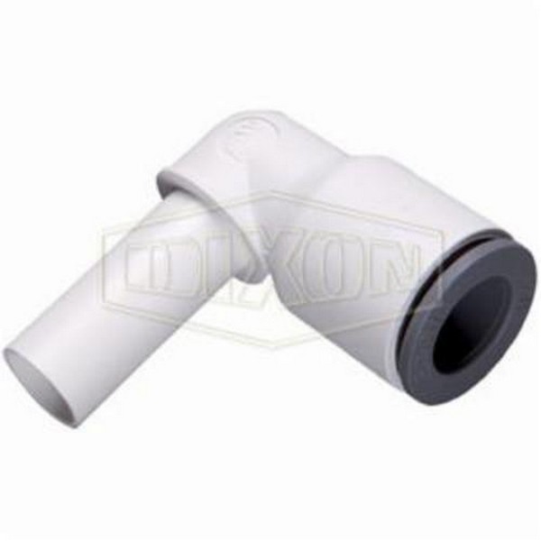 Plug-In Elbow, Series: LIQUIfit™, 90° Elbow Fitting/Connector, 1/4 Inch Nominal, 60 to 230 psi Pressure, 35 to 200 °F, Nylon, Domestic