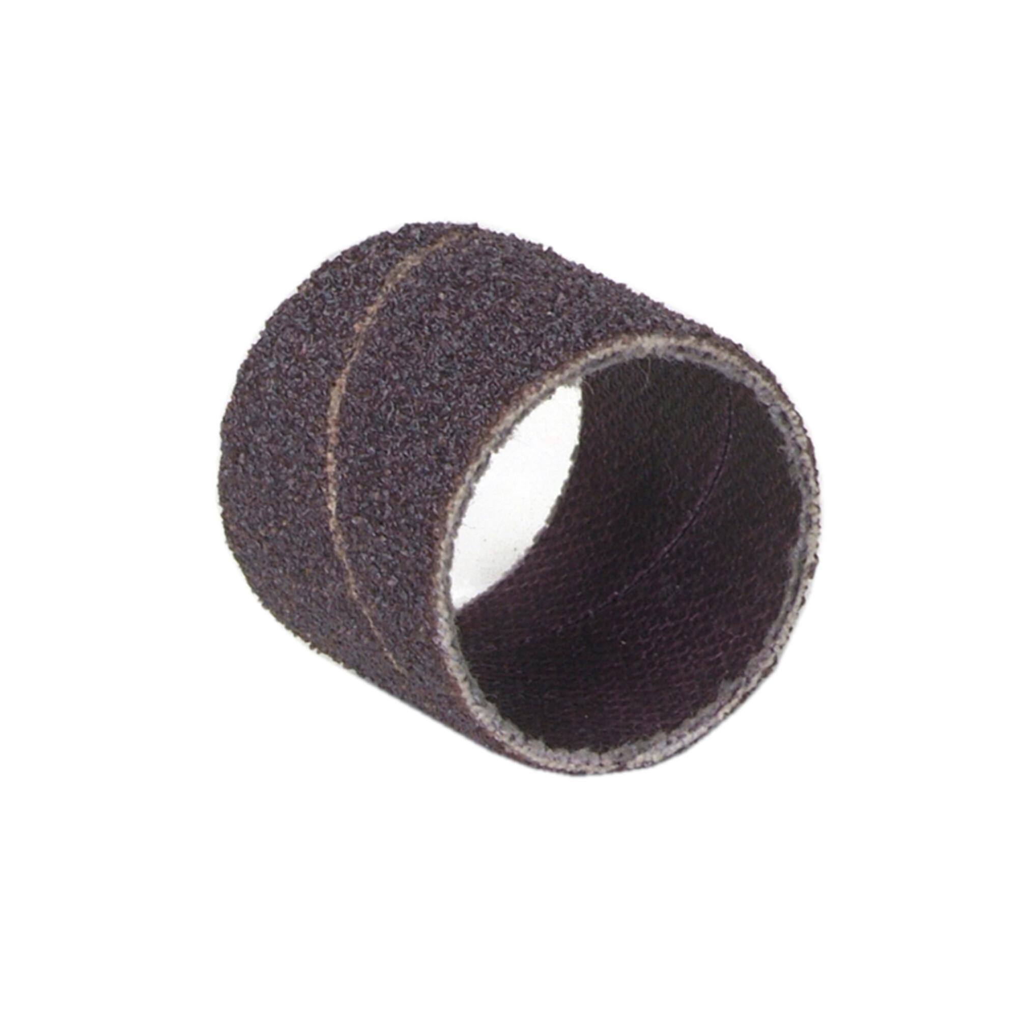 Abrasive Band, Spiral, Series: R228, 1/2 in Band Diameter, 1 in Band Length, 80 Grit, Coarse Grade, Aluminum Oxide Abrasive, Heavy Cotton Backing, 15000 RPM Maximum, X-Weight Backing Weight
