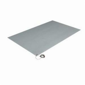 Anti-Fatigue Mat, Anti-Static, Series: 910, 12 ft Length, 3 ft Width, 3/8 in Thickness, Steel Gray, Zedlan Foam, Textured Surface, Dry Surface, Zedlan Foam Base, Beveled Edge